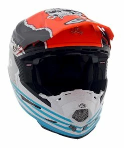 6D Helmets 6D Youth ATR-2Y Danger Boy Helmet -Bell Sales Store 6 datr2 danger boy helmet white orange blue 1