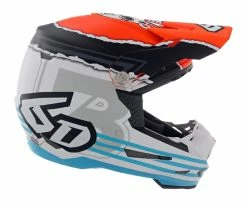 6D Helmets 6D Youth ATR-2Y Danger Boy Helmet -Bell Sales Store 6 datr2 danger boy helmet white orange blue 2