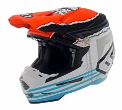 6D Helmets 6D Youth ATR-2Y Danger Boy Helmet -Bell Sales Store 6 datr2 danger boy helmet white orange blue