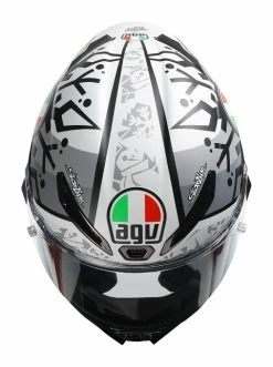 AGV Helmets AGV Pista GP RR Mir Winter Test 2021 Helmet 7 AGV Helmets AGV Pista GP RR Mir Winter Test 2021 Helmet -Bell Sales Store agv pista gprr mir winter test2021 helmet white black grey 3