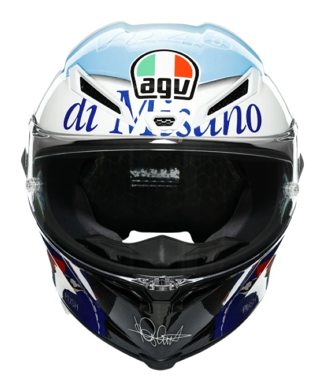 AGV Helmets AGV Pista GP RR Rossi Misano 2020 Helmet 3 AGV Helmets AGV Pista GP RR Rossi Misano 2020 Helmet - Image 3