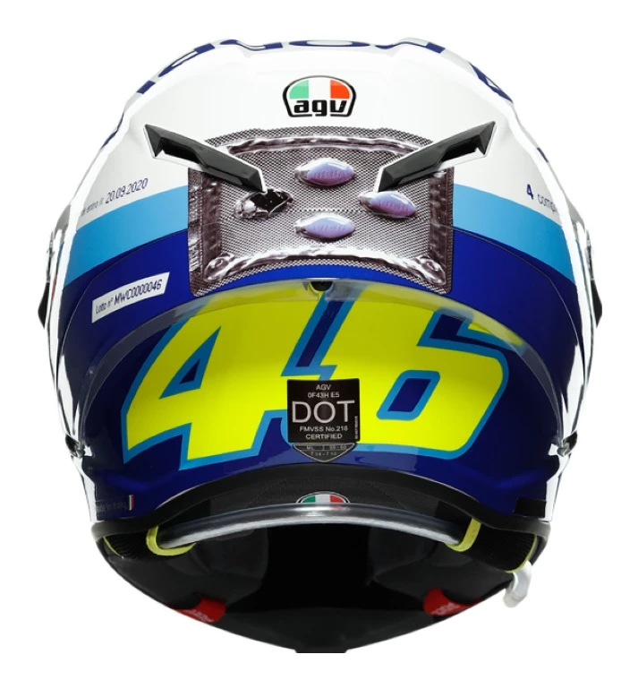 AGV Helmets AGV Pista GP RR Rossi Misano 2020 Helmet 5 AGV Helmets AGV Pista GP RR Rossi Misano 2020 Helmet - Image 5