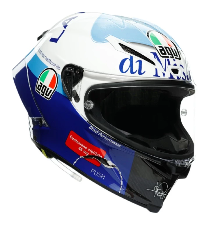 AGV Helmets AGV Pista GP RR Rossi Misano 2020 Helmet 1 AGV Helmets AGV Pista GP RR Rossi Misano 2020 Helmet