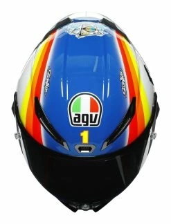 AGV Helmets AGV Pista GP RR Winter Test 2005 Helmet -Bell Sales Store agv pista gprr winter test2005 helmet blue white orange 5