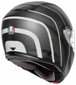 AGV Helmets AGV Sportmodular Carbon Refractive Helmet -Bell Sales Store agv sport modular carbon refractive helmet black silver 4