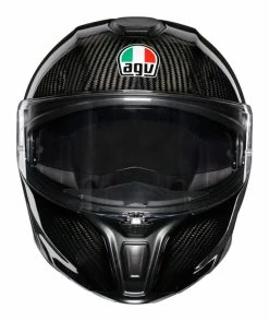 AGV Helmets AGV Sportmodular Carbon Solid Helmet -Bell Sales Store agv sportmodular carbon solid helmet black 2