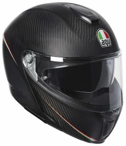 AGV Helmets AGV Sportmodular Carbon Tricolore Helmet Matte Black / SM [Open Box]