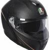 AGV Helmets AGV Sportmodular Carbon Tricolore Helmet Matte Black / XL [Blemished - Very Good]