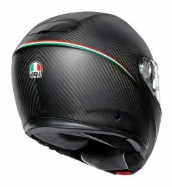 AGV Helmets AGV Sportmodular Carbon Tricolore Helmet Matte Black / XL [Blemished - Very Good] -Bell Sales Store agv sportmodular carbon tricolore helmet matte black xl blemished very good matte black 4
