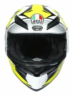 AGV Helmets AGV K1 Mir 2018 Helmet 12 AGV Helmets AGV K1 Mir 2018 Helmet -Bell Sales Store agvk1 mir2018 helmet white black yellow 5