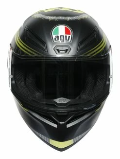 AGV Helmets AGV K1 Track 46 Helmet 6 AGV Helmets AGV K1 Track 46 Helmet -Bell Sales Store agvk1 track46 helmet black yellow 2