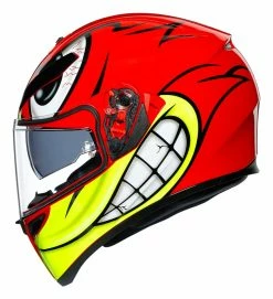 AGV Helmets AGV K3 SV Birdy Helmet -Bell Sales Store agvk3 sv birdy helmet red yellow 4