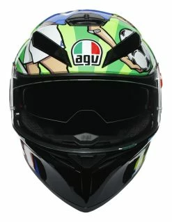 AGV Helmets AGV K3 SV Mugello 2017 Helmet -Bell Sales Store agvk3 sv mugello2017 helmet black green blue 2