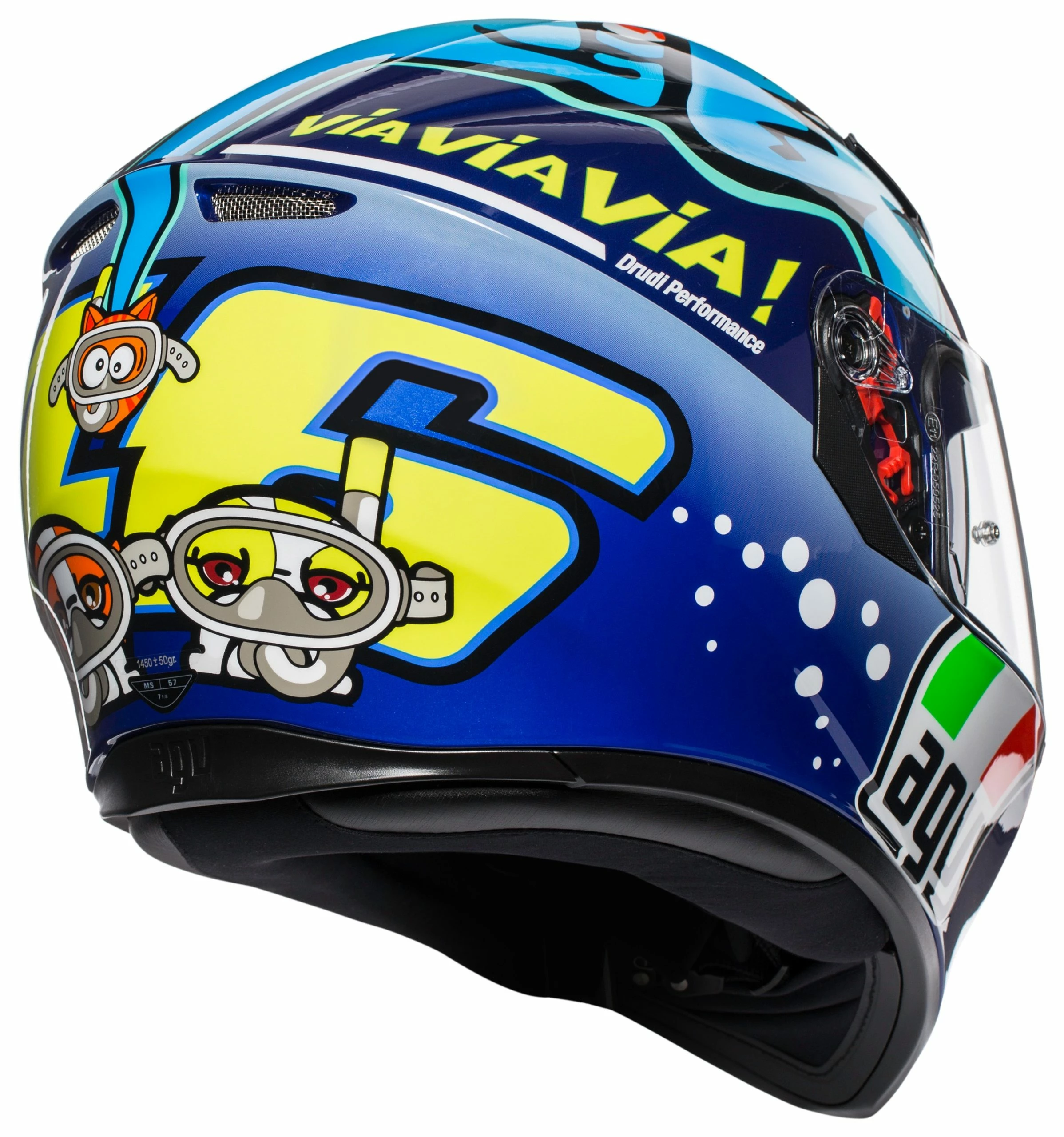 AGV Helmets AGV K3 SV Rossi Misano 2015 Helmet 4 AGV Helmets AGV K3 SV Rossi Misano 2015 Helmet - Image 4