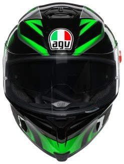 AGV Helmets AGV K5 S Hurricane 2.0 Helmet -Bell Sales Store agvk5 s hurricane20 helmet black green 1