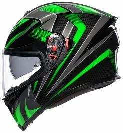 AGV Helmets AGV K5 S Hurricane 2.0 Helmet -Bell Sales Store agvk5 s hurricane20 helmet black green 2