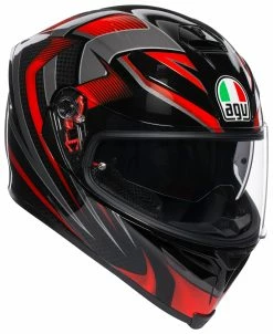 AGV Helmets AGV K5 S Hurricane 2.0 Helmet -Bell Sales Store agvk5 s hurricane20 helmet black red