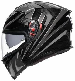 AGV Helmets AGV K5 S Hurricane 2.0 Helmet -Bell Sales Store agvk5 s hurricane20 helmet black silver 2