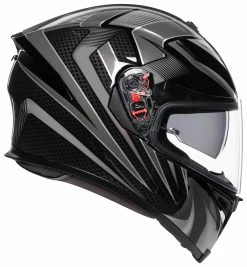 AGV Helmets AGV K5 S Hurricane 2.0 Helmet -Bell Sales Store agvk5 s hurricane20 helmet black silver 3