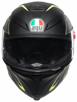 AGV Helmets AGV K5 S Tornado Helmet -Bell Sales Store agvk5 s tornado helmet black fluo yellow 2
