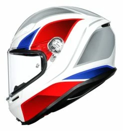 AGV Helmets AGV K6 Hyphen Helmet 25 AGV Helmets AGV K6 Hyphen Helmet -Bell Sales Store agvk6 hyphen helmet white red blue 4