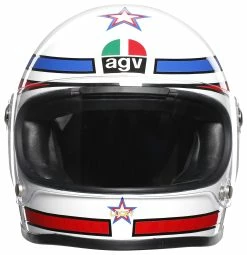 AGV Helmets AGV X3000 Lucky Helmet (MS) 8 AGV Helmets AGV X3000 Lucky Helmet (MS) -Bell Sales Store agvx3000 lucky helmet white blue red 3