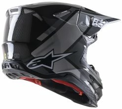 Alpinestars Supertech M10 Carbon Meta 2 Helmet -Bell Sales Store alpinestars supertech m10 meta2 helmet black grey 1