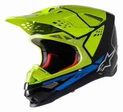 Alpinestars Supertech M8 Factory Helmet -Bell Sales Store alpinestars supertech m8 factory helmet black yellow fluo blue