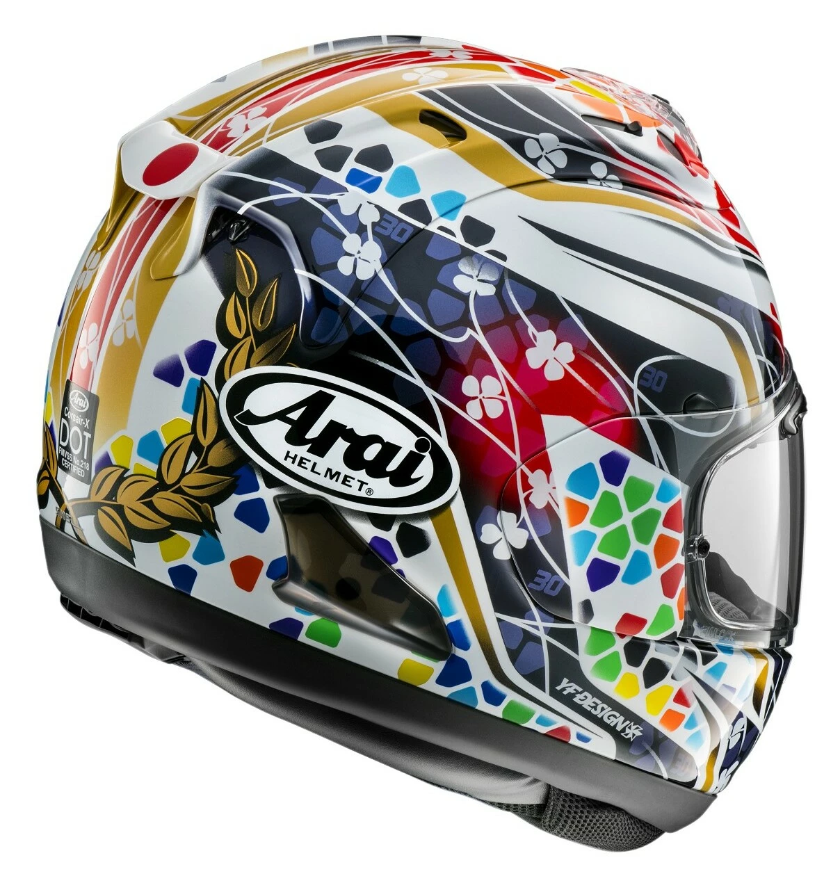 Arai Helmets Arai Corsair X Nakagami 3 Helmet 2 Arai Helmets Arai Corsair X Nakagami 3 Helmet - Image 2