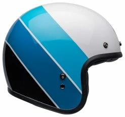 Bell Helmets Bell Custom 500 Riff Helmet -Bell Sales Store bell custom500 riff helmet white blue 3
