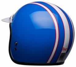 Bell Helmets Bell Custom 500 Six Day McQueen Helmet -Bell Sales Store bell custom500 six day mc queen helmet white gloss blue 2