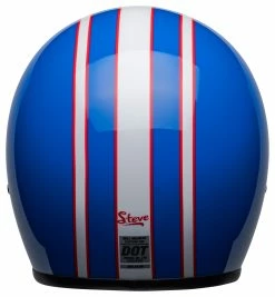 Bell Helmets Bell Custom 500 Six Day McQueen Helmet -Bell Sales Store bell custom500 six day mc queen helmet white gloss blue 3