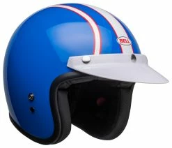 Bell Helmets Bell Custom 500 Six Day McQueen Helmet -Bell Sales Store bell custom500 six day mc queen helmet white gloss blue 6