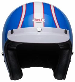 Bell Helmets Bell Custom 500 Six Day McQueen Helmet -Bell Sales Store bell custom500 six day mc queen helmet white gloss blue 7