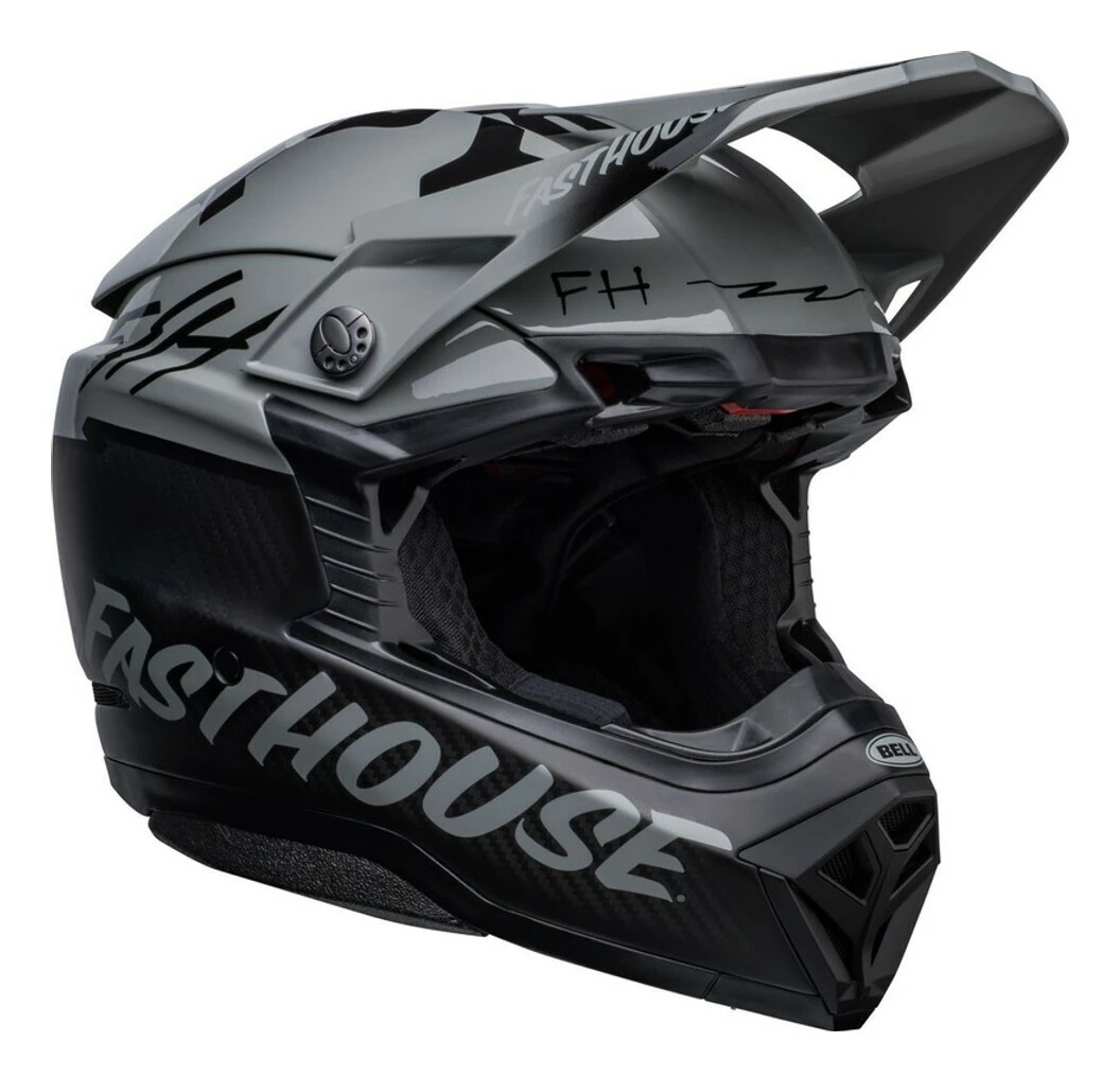 Bell Helmets Bell Moto-10 Spherical Fasthouse BMF Helmet Matte Black/Grey/Black / LG [Open Box] - Image 7