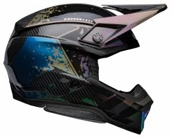 Bell Helmets Bell Moto-10 Spherical Mirage Helmet -Bell Sales Store bell moto10 spherical mirage helmet black iridescent blue 1