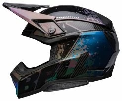 Bell Helmets Bell Moto-10 Spherical Mirage Helmet -Bell Sales Store bell moto10 spherical mirage helmet black iridescent blue 2