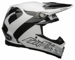 Bell Helmets Bell Moto-9 Flex Fasthouse Newhall Helmet -Bell Sales Store bell moto9 flex fast house newhall helmet white black 2
