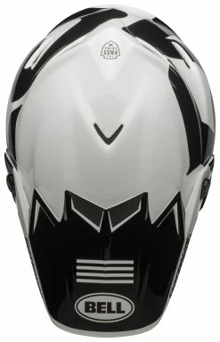 Bell Helmets Bell Moto-9 Flex Fasthouse Newhall Helmet -Bell Sales Store bell moto9 flex fast house newhall helmet white black 3