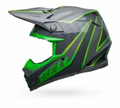 Bell Helmets Bell Moto-9S Flex Sprite Helmet -Bell Sales Store bell moto9 s flex sprite helmet grey green 3