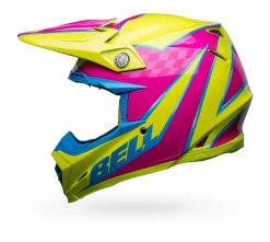 Bell Helmets Bell Moto-9S Flex Sprite Helmet -Bell Sales Store bell moto9 s flex sprite helmet yellow magenta 3