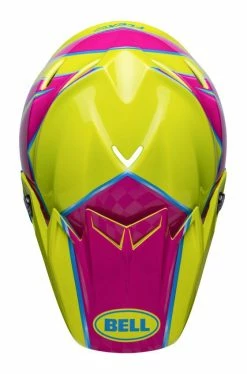 Bell Helmets Bell Moto-9S Flex Sprite Helmet -Bell Sales Store bell moto9 s flex sprite helmet yellow magenta 5
