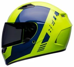 Bell Helmets Bell Qualifier Turnpike Helmet -Bell Sales Store bell qualifier turnpike helmet hi viz yellow navy 1