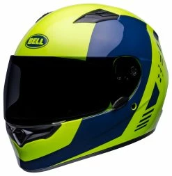 Bell Helmets Bell Qualifier Turnpike Helmet -Bell Sales Store bell qualifier turnpike helmet hi viz yellow navy