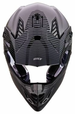 BILT Lux Rush Race Helmet 11 BILT Lux Rush Race Helmet -Bell Sales Store bilt lux rush helmet black grey 3
