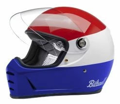 Biltwell Apparel Biltwell Lane Splitter Podium Helmet -Bell Sales Store biltwell lane splitter podium helmet red white blue 2