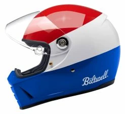 Biltwell Apparel Biltwell Lane Splitter Podium Helmet -Bell Sales Store biltwell lane splitter podium helmet red white blue 3