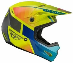 Fly Racing Dirt Fly Racing Kinetic Drift Helmet -Bell Sales Store fly racing dirt kinetic drift helmet blue hi vis 3