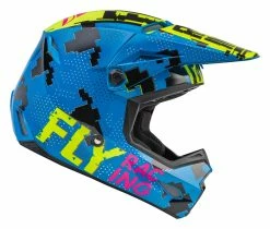Fly Racing Dirt Fly Racing Youth Kinetic Scan Helmet -Bell Sales Store fly racing youth kinetic scan helmet blue hi viz pink 1
