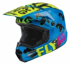 Fly Racing Dirt Fly Racing Youth Kinetic Scan Helmet -Bell Sales Store fly racing youth kinetic scan helmet blue hi viz pink